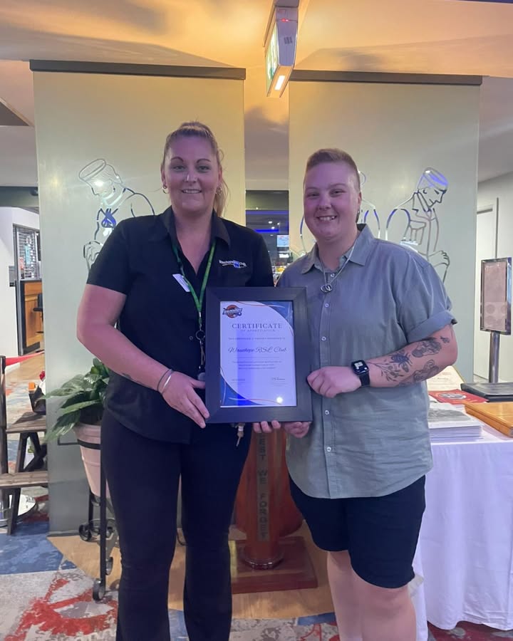 Featured image for “Certificate of Appreciation: Wauchope Hockey Club Recognises Ashley at Wauchope RSL”