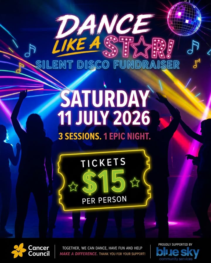 Featured image for “Dance Like a Star Silent Disco Fundraiser at Wauchope RSL”