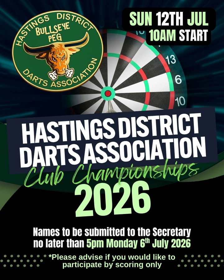 Featured image for “Hastings District Darts Club Championships 2026 at Wauchope RSL”