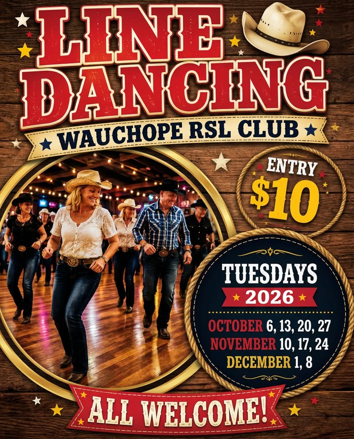 Featured image for “Line Dancing Every Tuesday at Wauchope RSL This Spring”